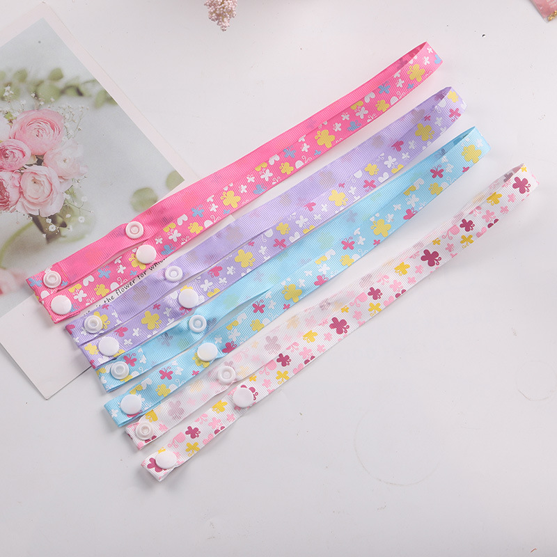 Children's Anti-Lost Belt Cartoon Cute Flowers Extendable Ear Rope Adjustment Belt Halter Neck Lanyard