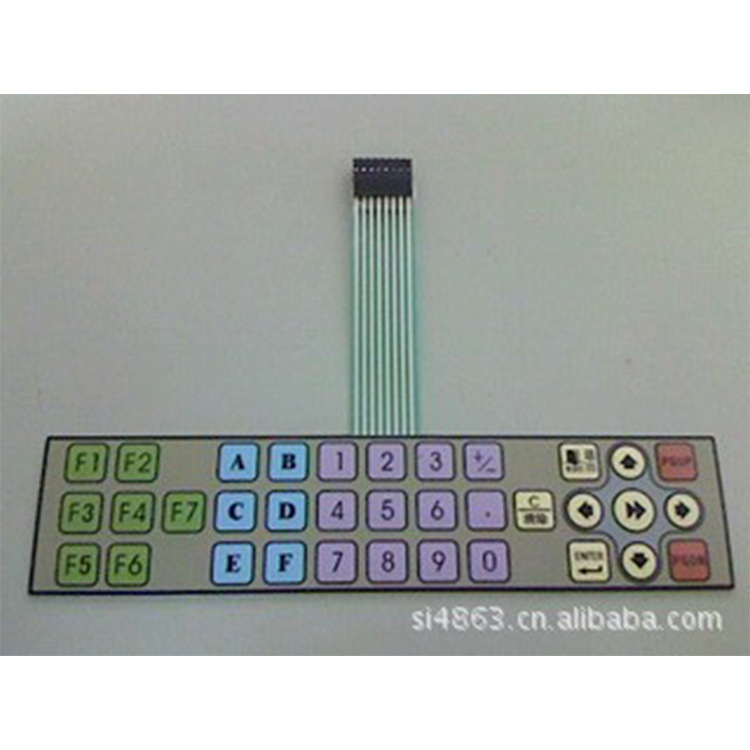 韶关薄膜开关面板 PET薄膜开关面板开关