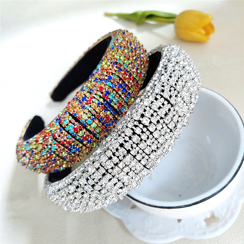 New Fashion Alloy Full Diamond Headband Hair Accessories Wholesale Nihaojewelry display picture 6