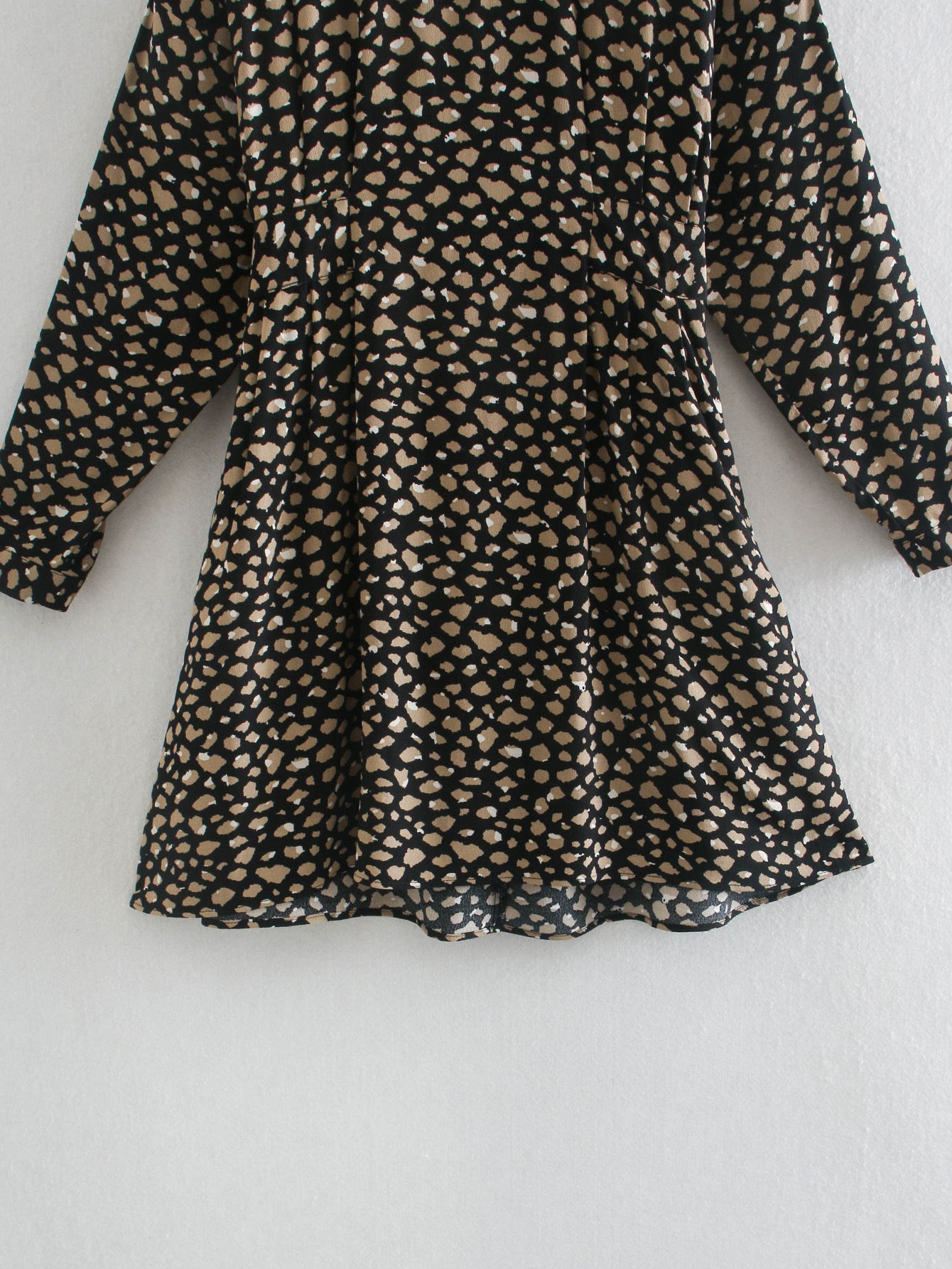  autumn animal print dress  NSAM3087