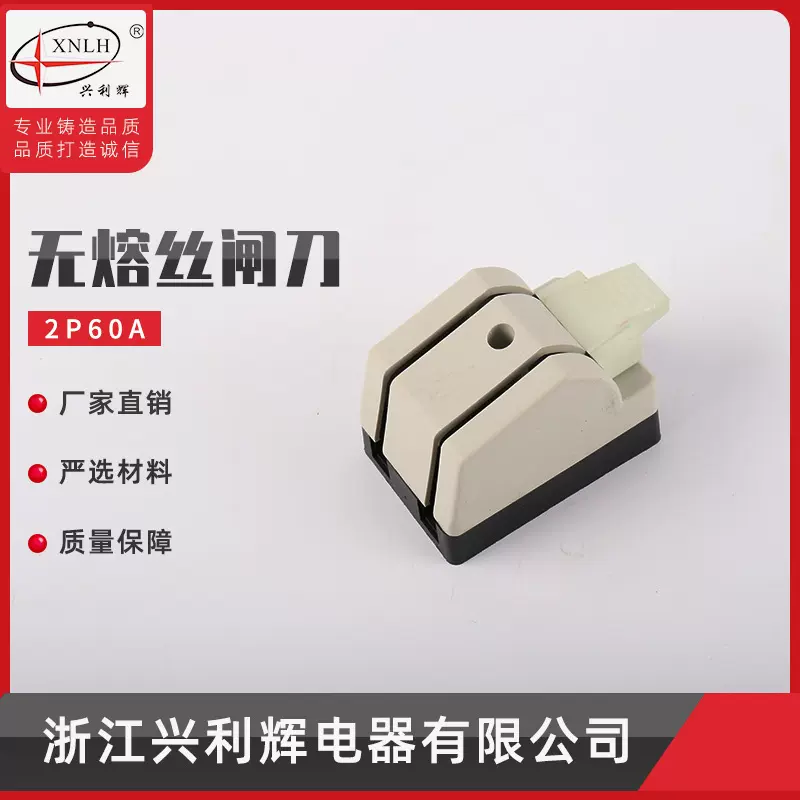 厂家供应2P60A无保险丝闸刀开关 光伏专用无熔丝闸刀 防误刀开关
