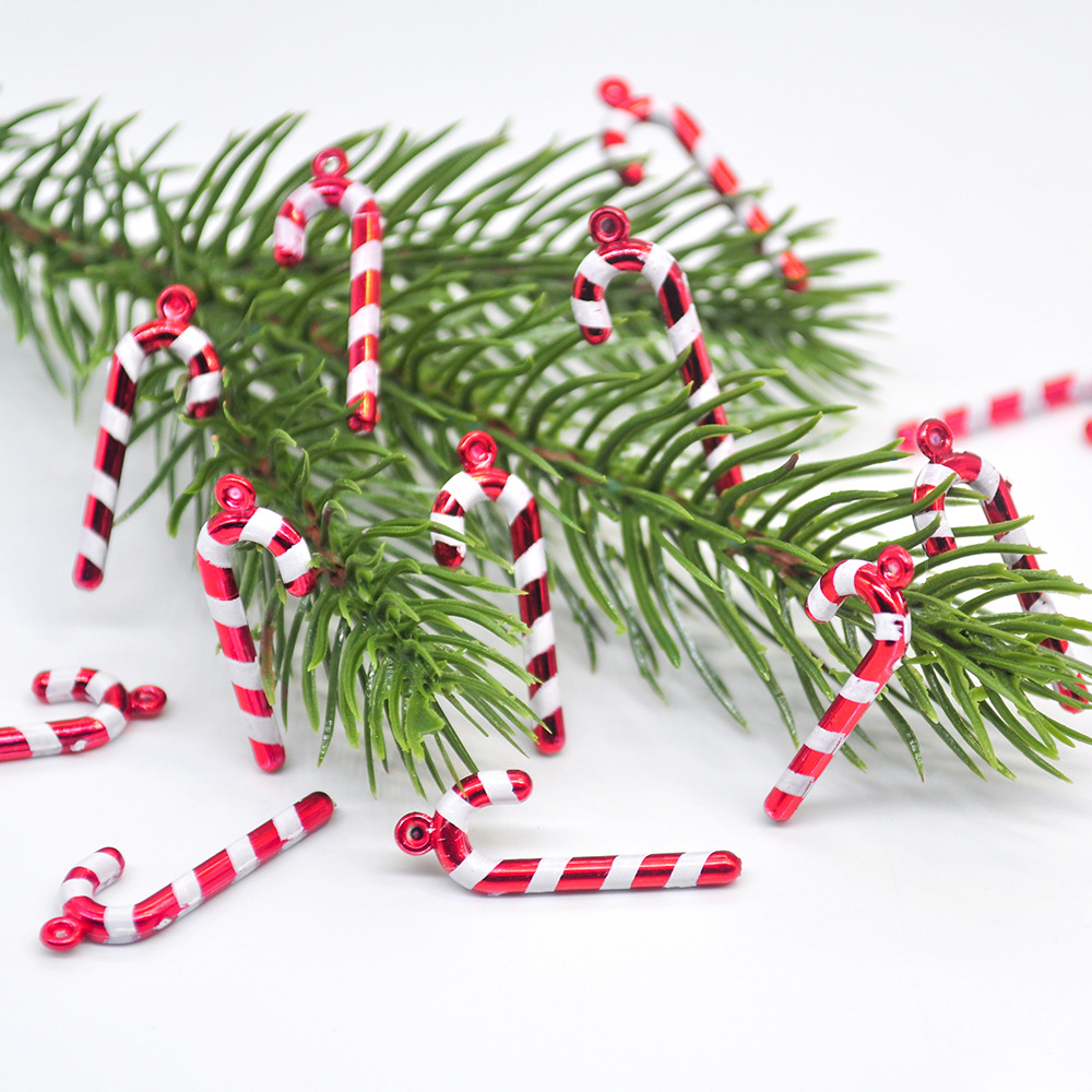 Cross-border creative Christmas decorative cane 3cm electroplated…