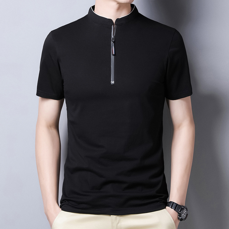 Polo homme en Soie de mûrier - Ref 3442883 Image 12