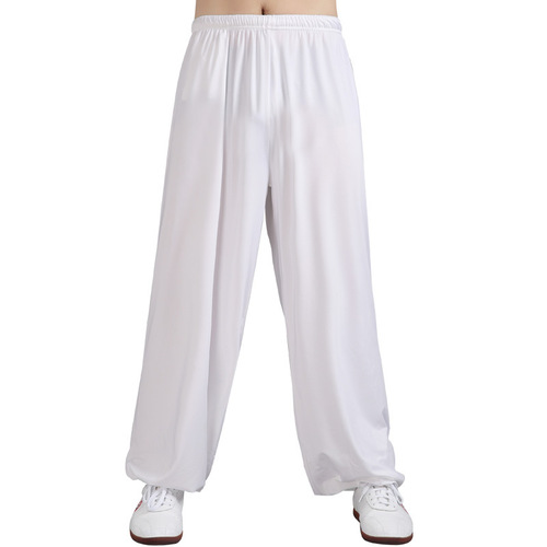 Tai chi kung fu pants fitness morning exercises training Lantern pants loose martial arts pants for women and men