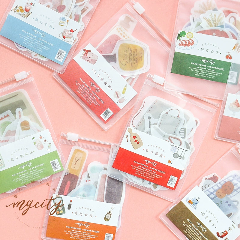 Life Aesthetic Series Cute Patch Paper Handbook DIY Decoration Sticker Handmade Diary and Paper Decoration Post