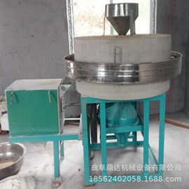 砂岩石电动面粉石磨机商用打面机杂粮面粉石磨机图片