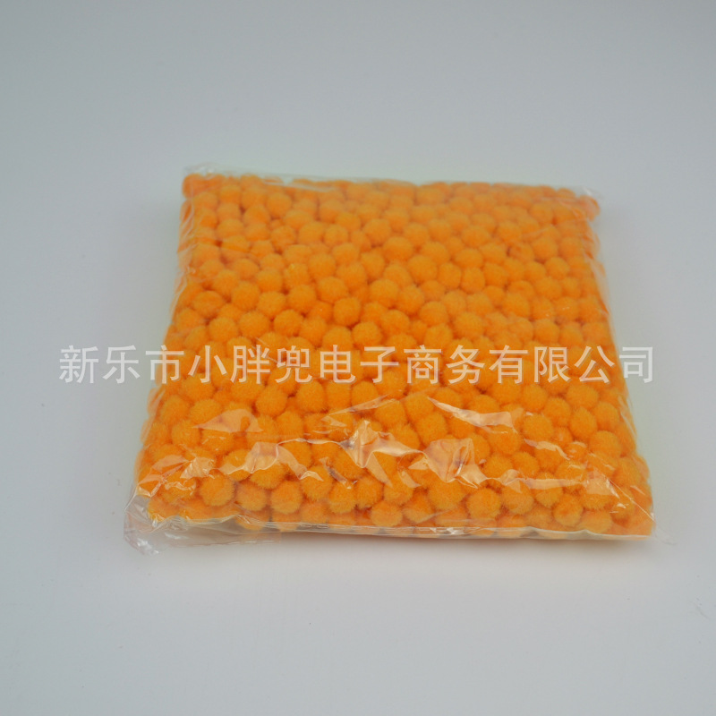 Bola de piel de colores DIY Bola de piel de poliéster joyería accesorios de juguete para niños zapatos y sombreros color mezclado pequeña bola de peluche Decoración