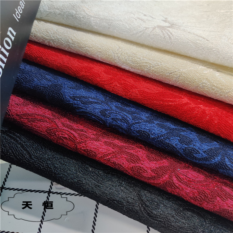 新款双面超立体感提花布适合男女西装服饰外套连衣裙面料现货