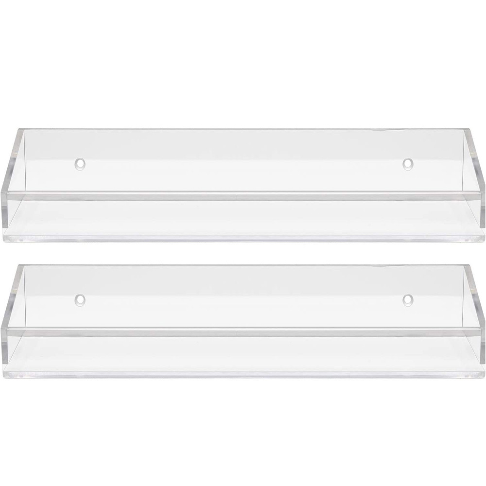 Multi-funcional transparente acrílico baño artículos de tocador cocina condimento estante de exhibición