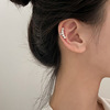 Earrings from pearl, silver 925 sample, simple and elegant design, no pierced ears, internet celebrity