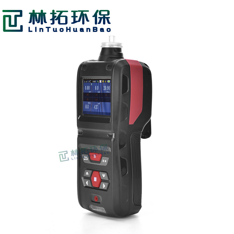 便携式五合一气体检测报警仪泵吸式O2/H2S/CO/Ex/CH4有毒有害气体