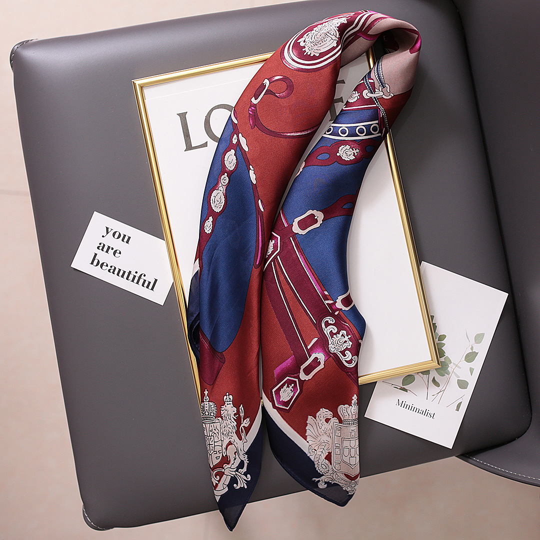 Versatile Imitation Silk Scarf For Women Korean Style Spring_voghion.com