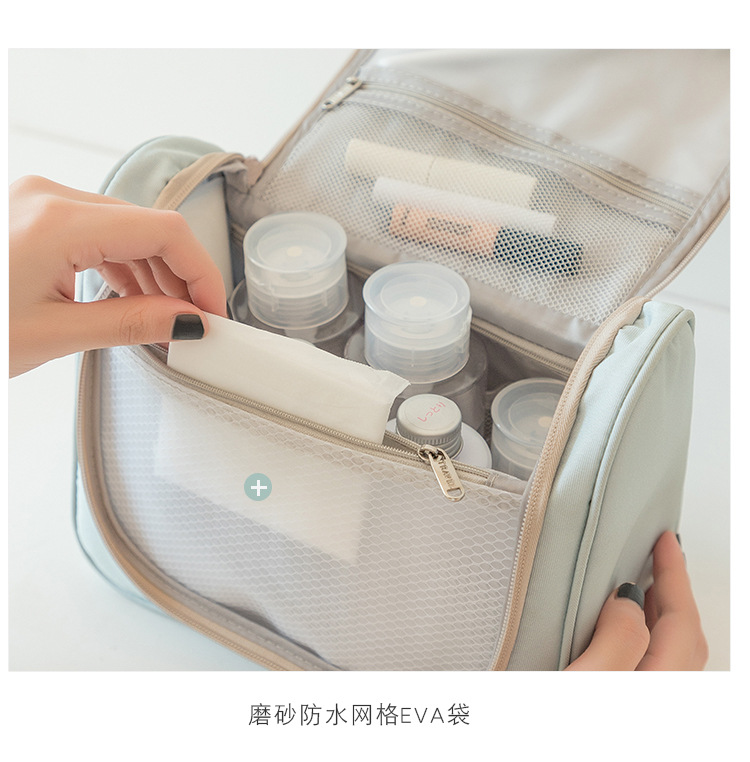 厂家直销批发时尚环保2021新款新型新款牛津布带手提大容量高品质洗漱包详情图10