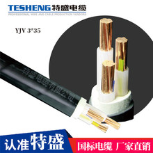 三相三芯YJV 3*35平方保檢無氧純銅低壓生產廠家電線 電纜