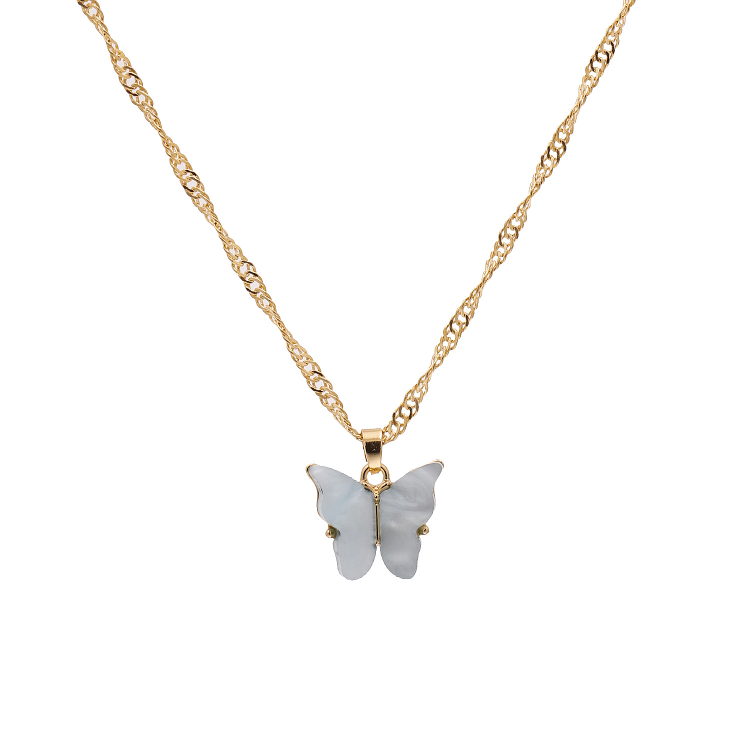 Fashion Wild Accessories Popular Color Butterfly Necklace Clavicle Chain Wholesale Nihaojewelry display picture 51