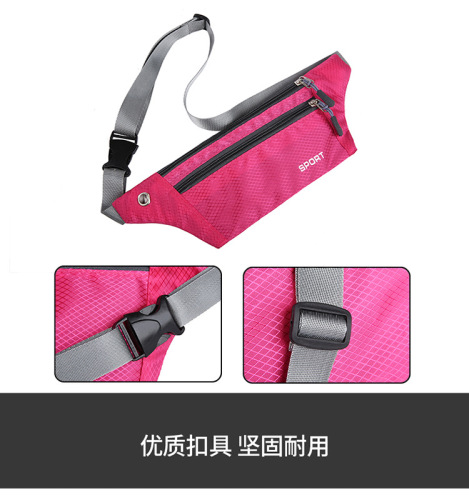 New fashionable multifunctional sports waist bag waterproof men's and women's outdoor running mobile phone chest bag women's Oxford cloth backpack