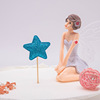 Factory directly supply 50 PU love plug -in cake decoration Star Crown Baking Birthday Cake Account
