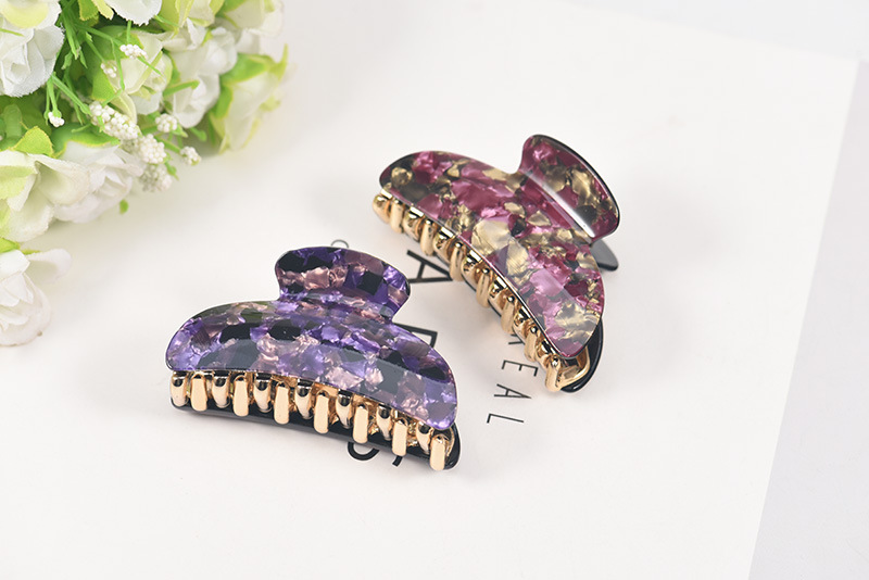 Women's Simple Style Floral Arylic Plating Hair Claws display picture 4