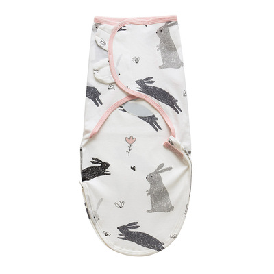 pure cotton baby Startle Swaddle Thin section baby Cuddle Sleeping bag Newborn Startle Sleeping bag Amazon