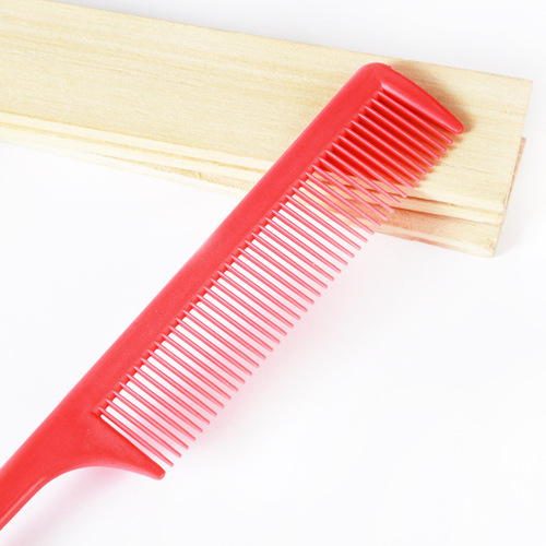 Factory direct selling bangs pick comb colorful plastic cosmetic comb long handle hair comb plastic pointed tail comb hairdressing comb