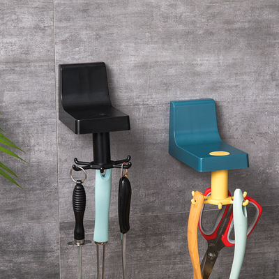 免打孔厨房墙壁收纳架置物架旋转挂钩锅铲勺子厨具用品壁挂式神器