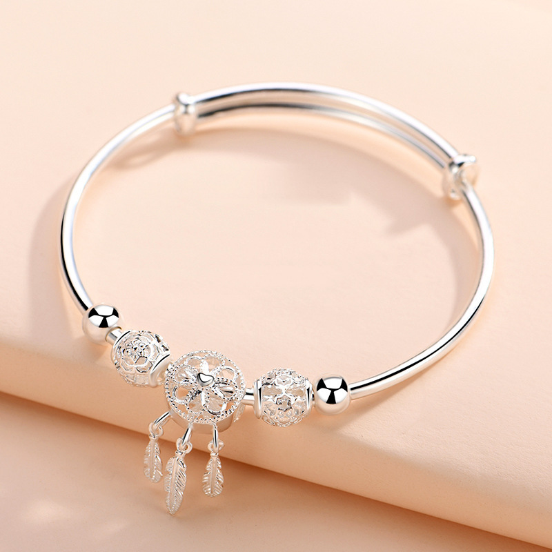 Retro Fashion Dreamcatcher Copper Plating Bangle