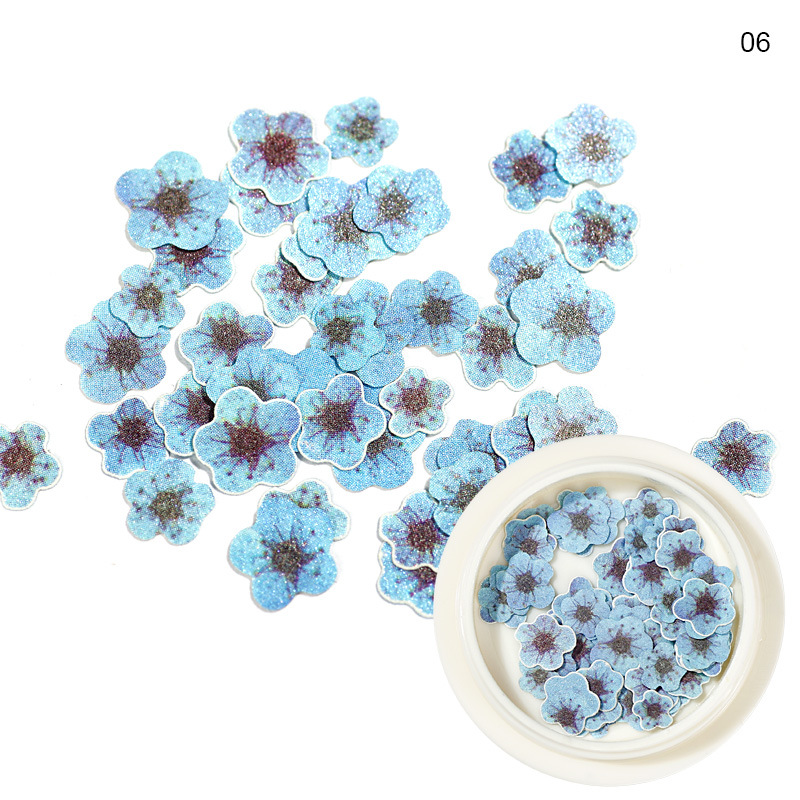 Joyas de manicura de la princesa inswind coloridas flores y hojas pájaros mariposas primavera serie de pulpa de madera parche de manicura