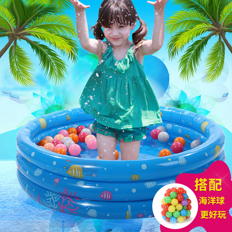 Children's thickened ocean ball wave ball pool baby swimming inflatable ball pool baby swimming pool fishing pool sand pool