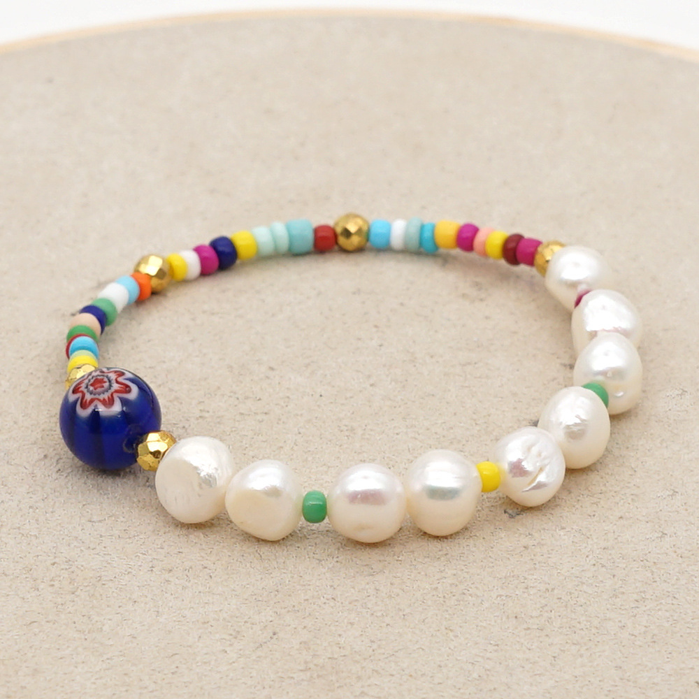 Korean Creative Baroque Style Natural Beautiful Pearl Sweet Bracelet Wholesale Nihaojewelry display picture 2