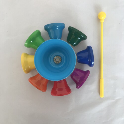 Orff percussion instrument teaching aids eight-tone bell, touch bell, eight-tone lesson bell, eight-tone bell
