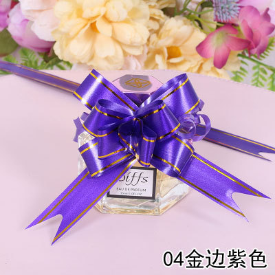 1,8 tamaño pequeño bowknot guirnalda borde dorado guirnalda bowknot impresión cinta de plástico guirnalda decoraciones 10 unidades