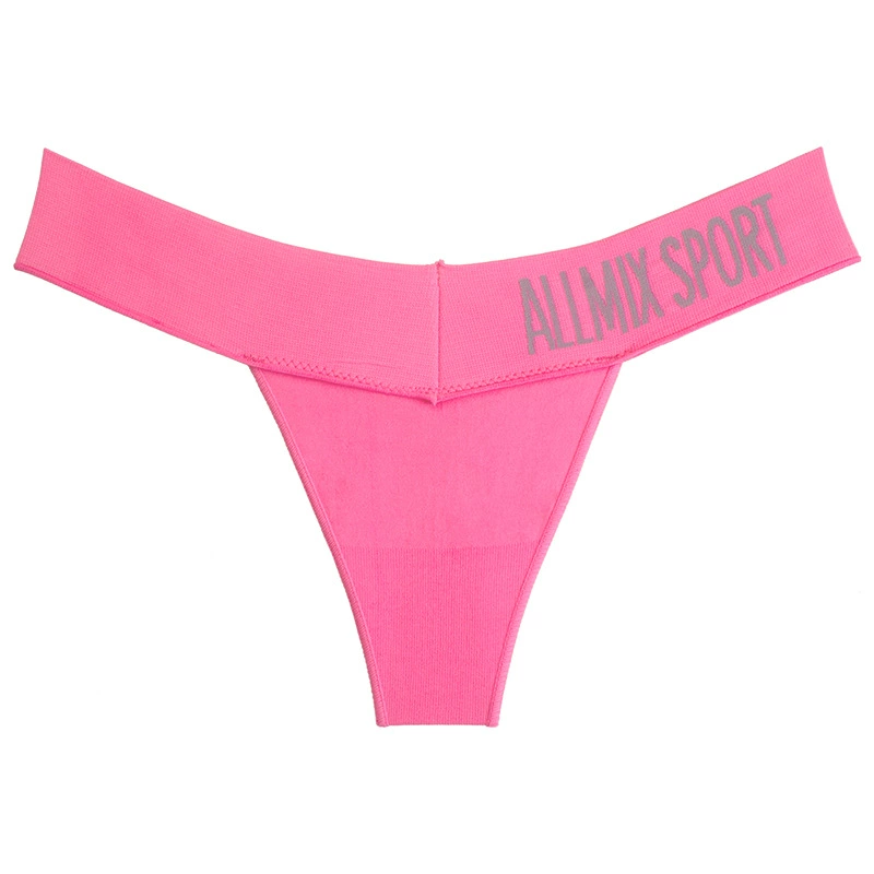 Трусики-тангал ALLMIX SPORT (для женщин) с эластичным поясом, бесшовные спортивные шорты 2–XL