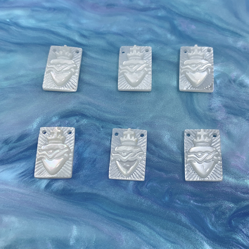5g Weight Pendant Jewelry Making Type 8*11mm Jewelry Making Size 1 Piece 8*11mm Shell Geometric Rectangle Pendant
