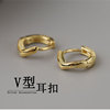 Earrings, advanced jewelry, 18 carat, 925 sample silver, high-quality style, wholesale