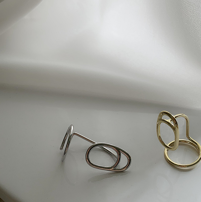 Fashionable Metal Finger Nail Joint Ring display picture 8