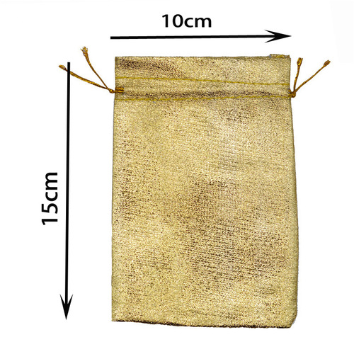 Gold and silver cloth pocket jewelry drawstring small cloth bag gold and silver gift storage packaging bag manufacturer wholesale