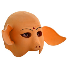 猪头面具耳朵西游记猪八戒表演服装道具猪脸头套乳胶面具
