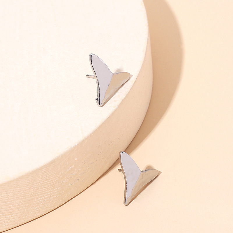 3g Weight Earrings Classification Wedding, Travel, Birthday, Festival Occasion Women'S Gender Gold, Silver Color Fashion Retro Triangle Arrow Earrings 6