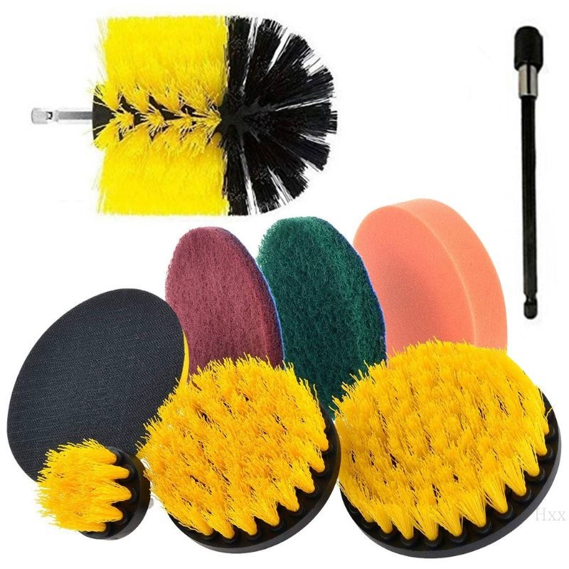 SOUQ9 Set Электрическая щетка для дрели Нейлоновая Чистящая Щетка для дрели Чистящая подушка