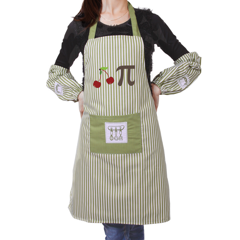 Estilo coreano de moda cocina tela delantal a prueba de aceite abrigo pareja hogar creativo cocina delantal cintura impresión personalizada