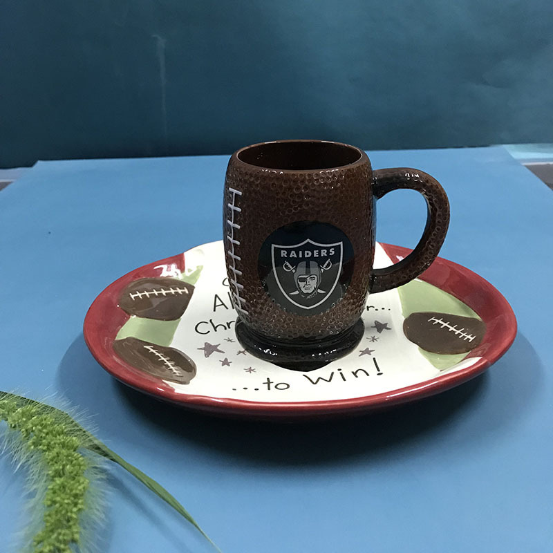 ceramics Stock Of large number Foreign trade Order Clearance Handle coffee Quik Steak dish