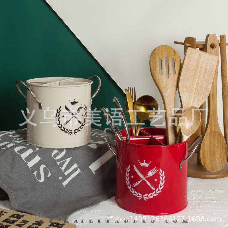 Venta directa de fábrica de cubo de almacenamiento de escritorio multifuncional creativo 2019 Nuevo Hogar utensilios de cocina vajilla Cubo de almacenamiento al por mayor