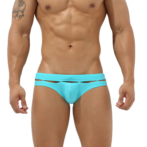 Hibbing SEOBEAN men's briefs swimming trunks foreign trade swimsuit swimming trunks men's beach swimming trunks men's brand swimwear wholesale