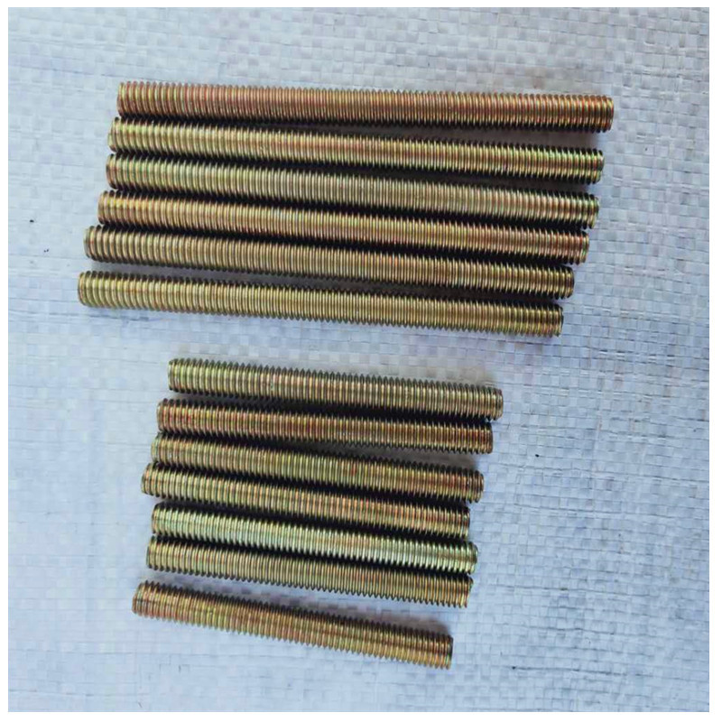 M6M8M10m12m14m16 color zinc plated thread stud full thread screw double-headed thread bar Bolt full thread screw