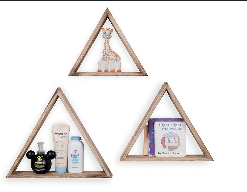 Country wooden geometric triangle