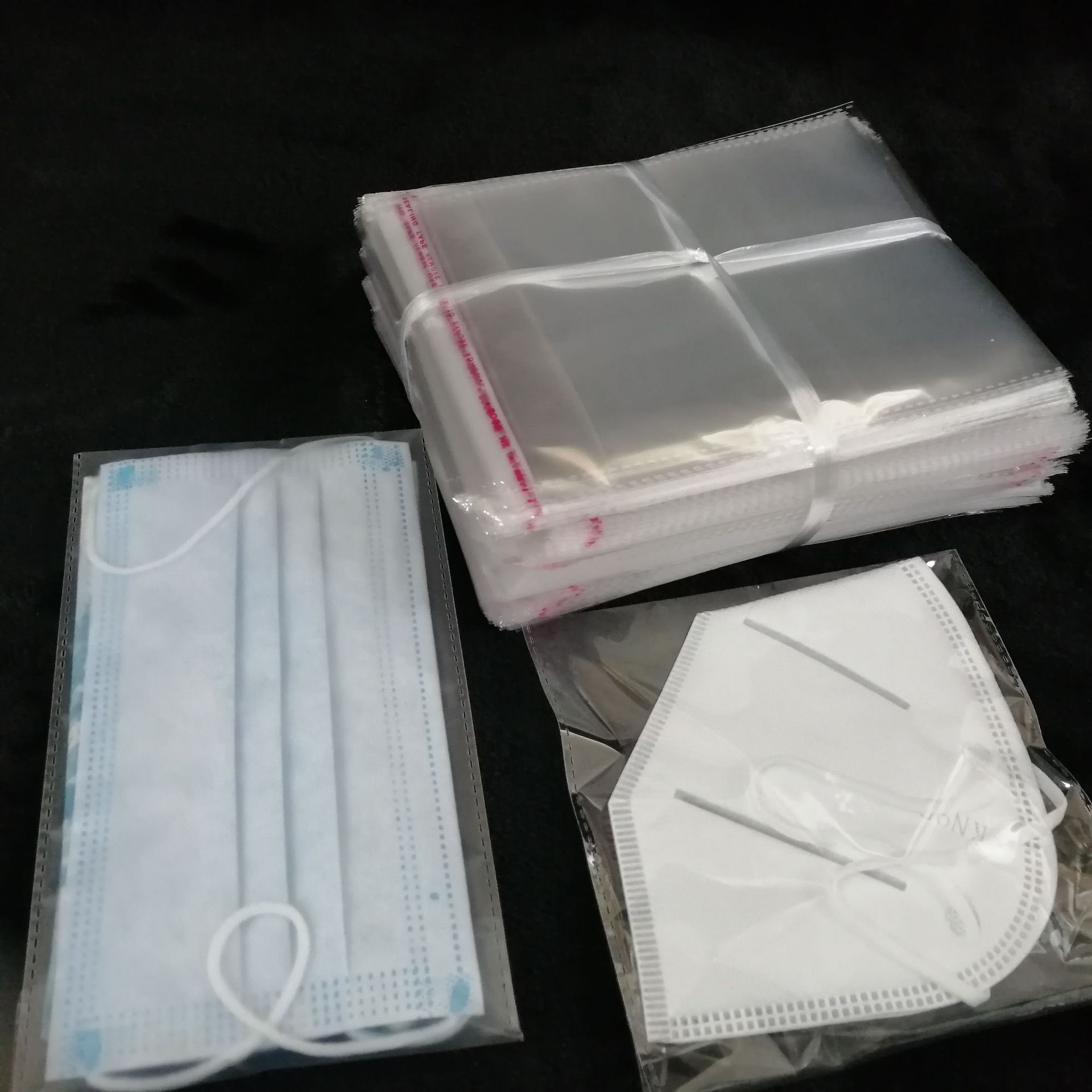 OPP口罩包装袋现货厂家直供自封胶袋支持定制