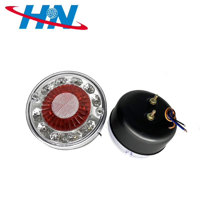 Remolque universal luz redonda 19LED camión luz lateral logística camión hamburguesa bomba de luz del coche luz trasera