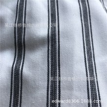 全棉弹力色织条子斜纹布32*21+40磨毛贡缎双色剪花格子提花双层布