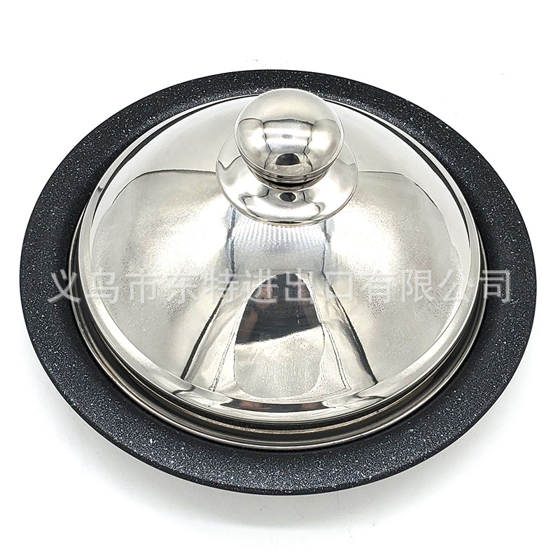 不锈钢塔吉锅日式麦饭石不沾蒸锅摩洛哥出口海鲜蒸锅复底海鲜锅详情图3