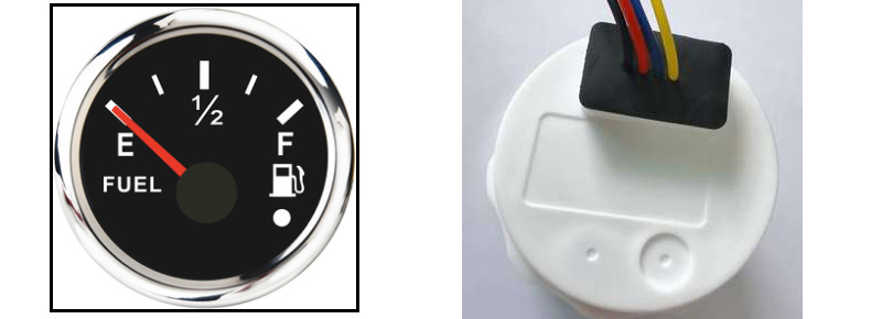 Digital Display oil gauge modified car RV special vehicle with alarm function Digital Display oil level gauge